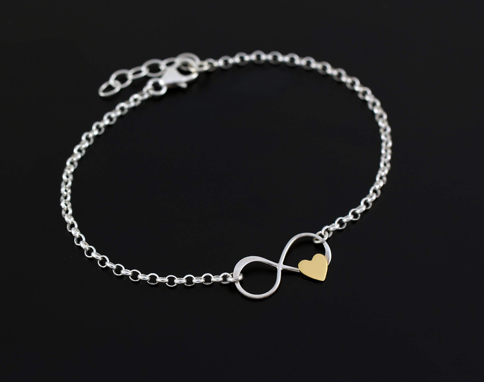 Infinity with Heart Bracelet