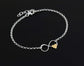 Unique Gift for Stepdaughter • Gifts from Mom Dad • Infinite Love • Sterling Silver Bracelet • Infinity Gold Heart Charm Bracelet • Bonus Daughter • Wedding Birthday for Women Girls