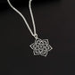 Flower Lotus Mandala Pendant Necklace • Sterling Silver Mandala • Highly Detailed Charm • Sacred Geometry Jewelry • Spiritual Healing Necklace • Meditation Yoga Enlightenment