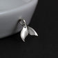 A Charmed Impression Sterling Silver High Polished Mermaid Tail • Whale Tail • Necklace Pendant Charm