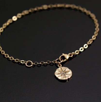 Sweet 16 • 16th Birthday Gifts for Teen Girls • Bracelet • CZ Diamond Starburst Charm • Bracelets for Women • Sixteen Birthday Gift for Daughter Best Friend Girlfriend Granddaughter