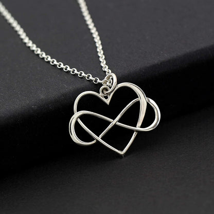 Everyday you change the world • 925 Sterling Silver • Infinity Heart Necklace • Gratitude Appreciation Gifts for Women • Inspirational Jewelry