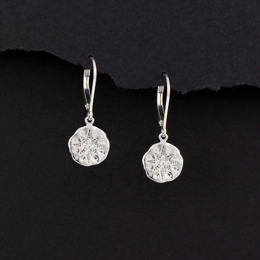 Retirement Gift for Women • Enjoy the Next Chapter • Diamond Starburst Earrings • Congratulations • You'll be Missed • Be Proud of the Difference You Have Made