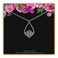 A Charmed Impression Sterling Silver Wave Teardrop Necklace • Simple Minimalist Jewelry • Modern Pendant • Romantic Feminine • Waves Pattern