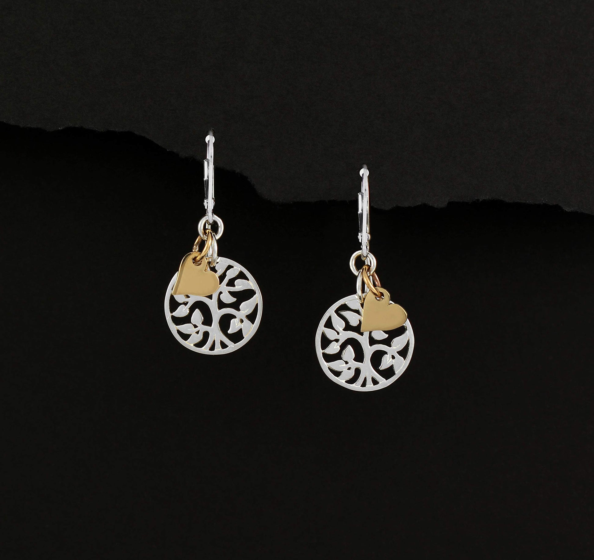 Preciosa Crystal Pear Elements & Gold Lever Back Earrings