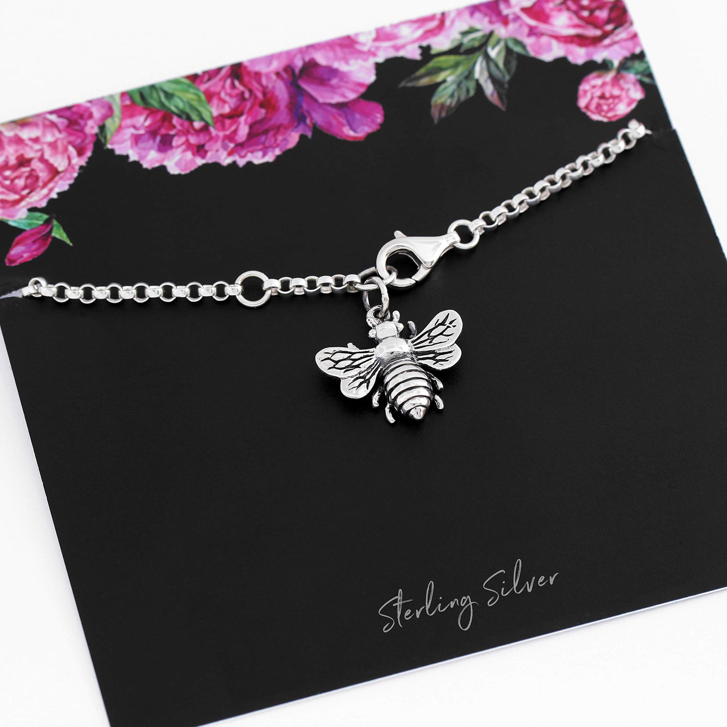 Bee Charm Bracelet • Honey Bee Bumblebee • Handcrafted Jewelry • Gift for Women