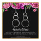 Generations - Mother - Sterling Silver 3 Ring Earrings