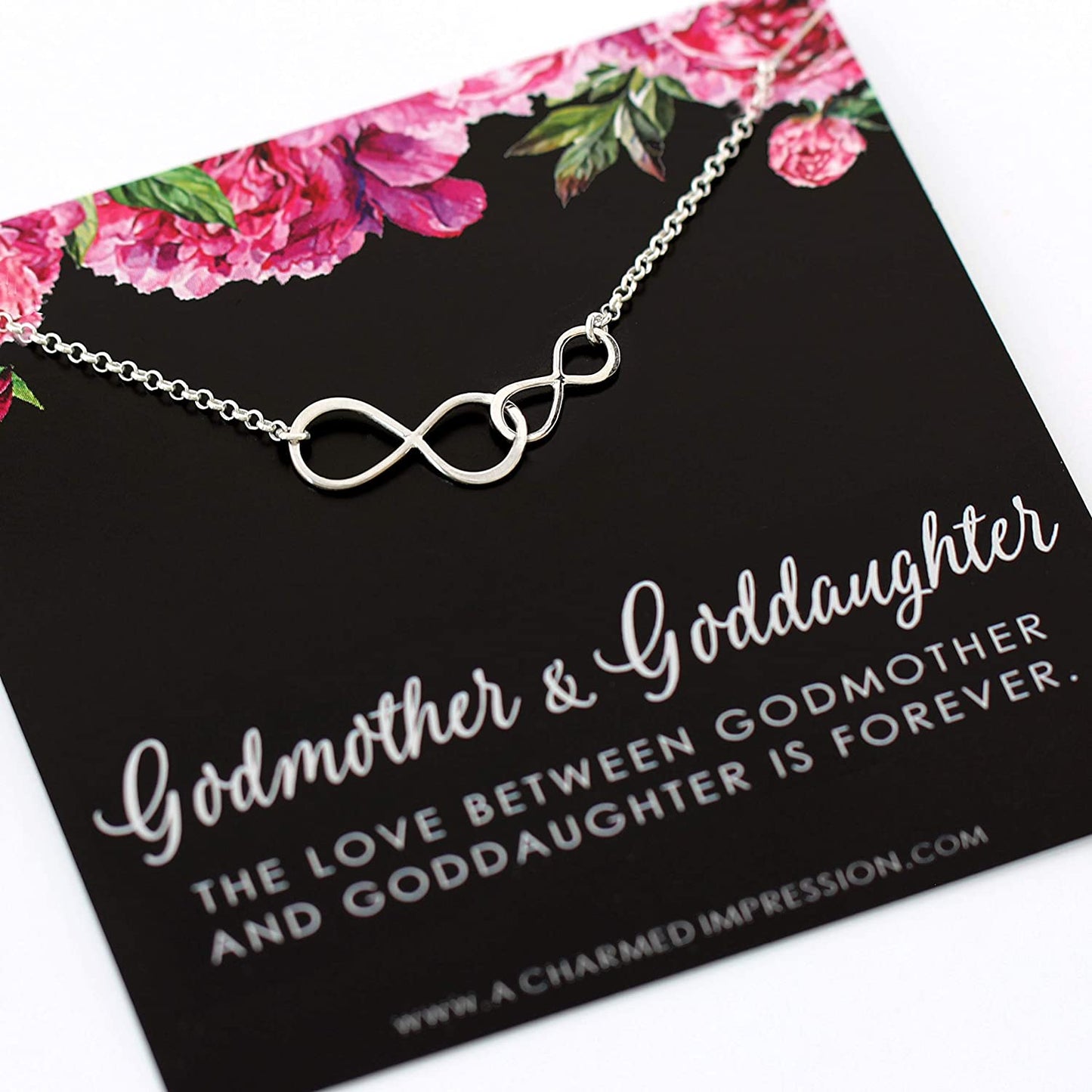 Godmother Gifts from Godchild • Thoughtful Godmother Gift to Goddaughter • Sterling Silver Necklace • Godmother Proposal • Baptism Communion Christening Gift • Unique Christmas Gifts for Women Girls