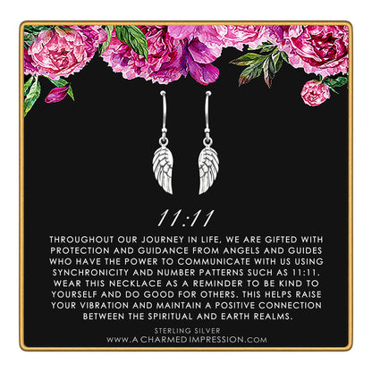 11 11 Silver Earrings • Lightworker Jewelry Gifts