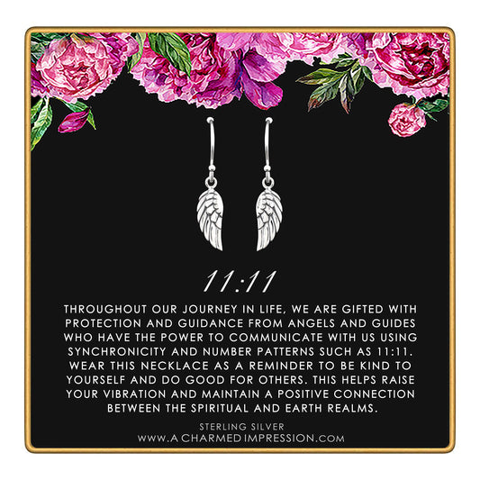 11 11 Silver Earrings • Lightworker Jewelry Gifts