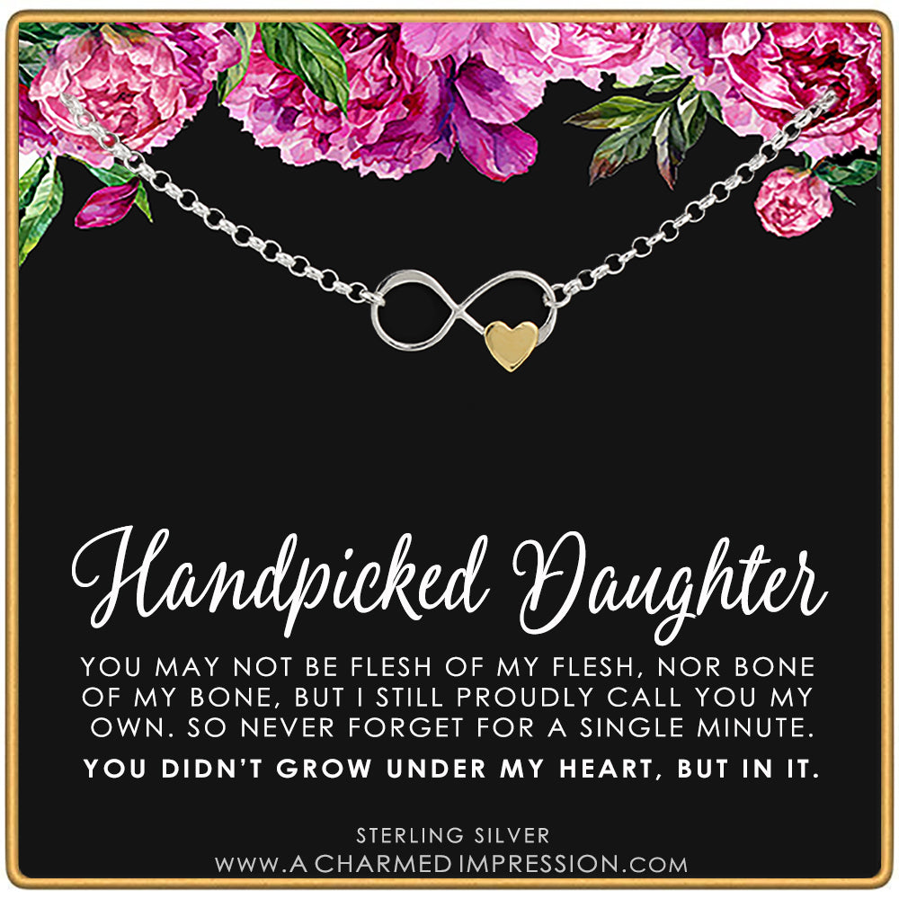 Handpicked Daughter Infinity with Heart Bracelet