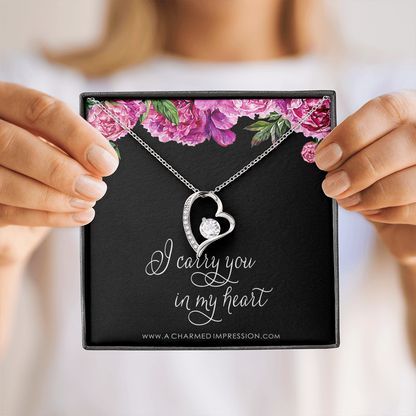 Memorial Necklace, Sympathy Gifts for Women, Loss of Husband Parent Baby, Miscarry Miscarriage Grief, Remembrance Jewelry