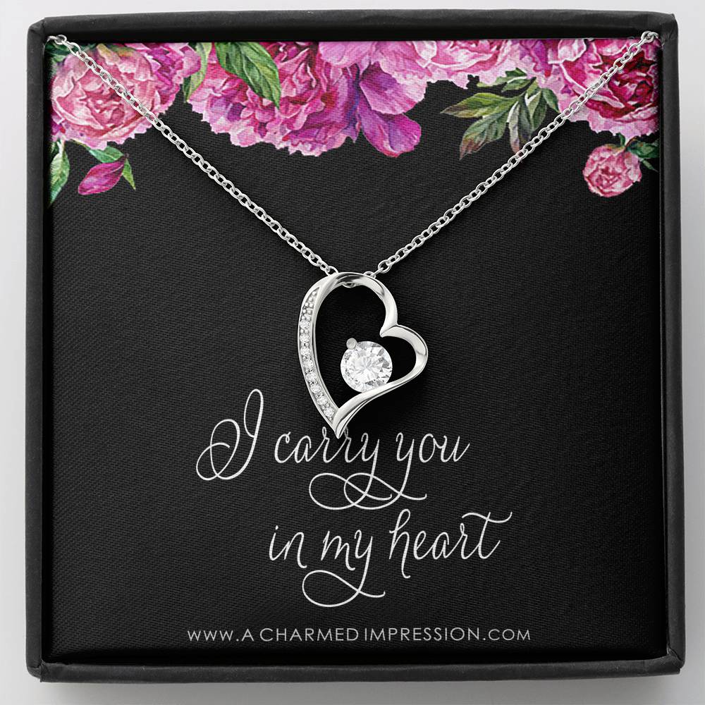 Memorial Necklace, Sympathy Gifts for Women, Loss of Husband Parent Baby, Miscarry Miscarriage Grief, Remembrance Jewelry
