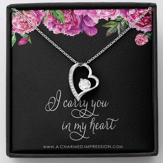 Memorial Necklace, Sympathy Gifts for Women, Loss of Husband Parent Baby, Miscarry Miscarriage Grief, Remembrance Jewelry