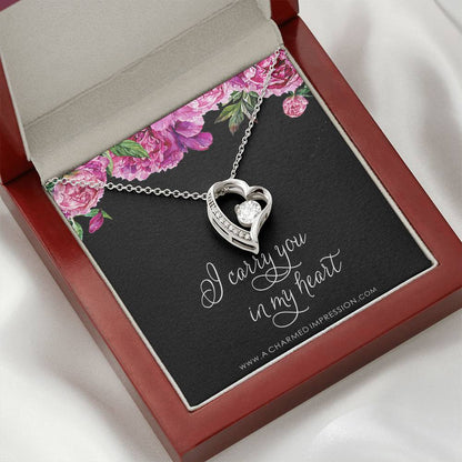 Memorial Necklace, Sympathy Gifts for Women, Loss of Husband Parent Baby, Miscarry Miscarriage Grief, Remembrance Jewelry