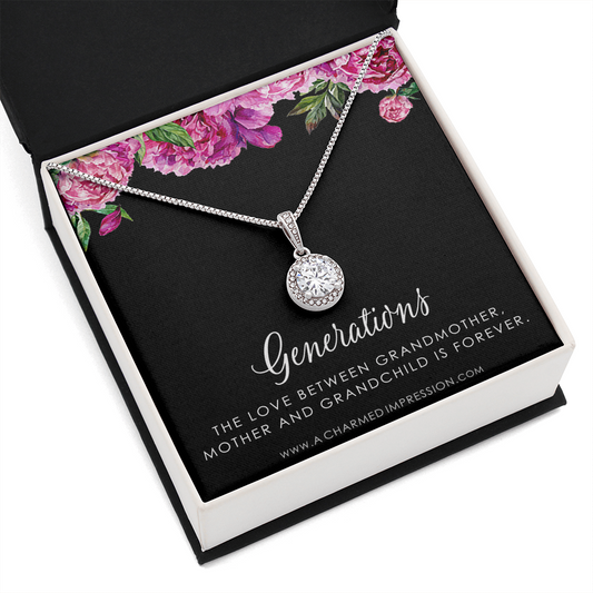 Three Generations of Love • Grandmother, Mother, Daughter/Son Jewelry • Gift for Mom Grandma Grandchild, Thoughtful Gifts for Women, Nana Jewelry
