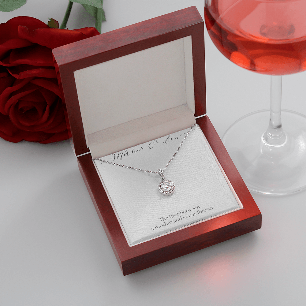 A Charmed Impression Mother and Son Necklace, Mom Appreciation Present, Boy Mom Gift, for Mom Jewelry, Sentimental Mom Birthday Gifts, Mum and Son Jewellery