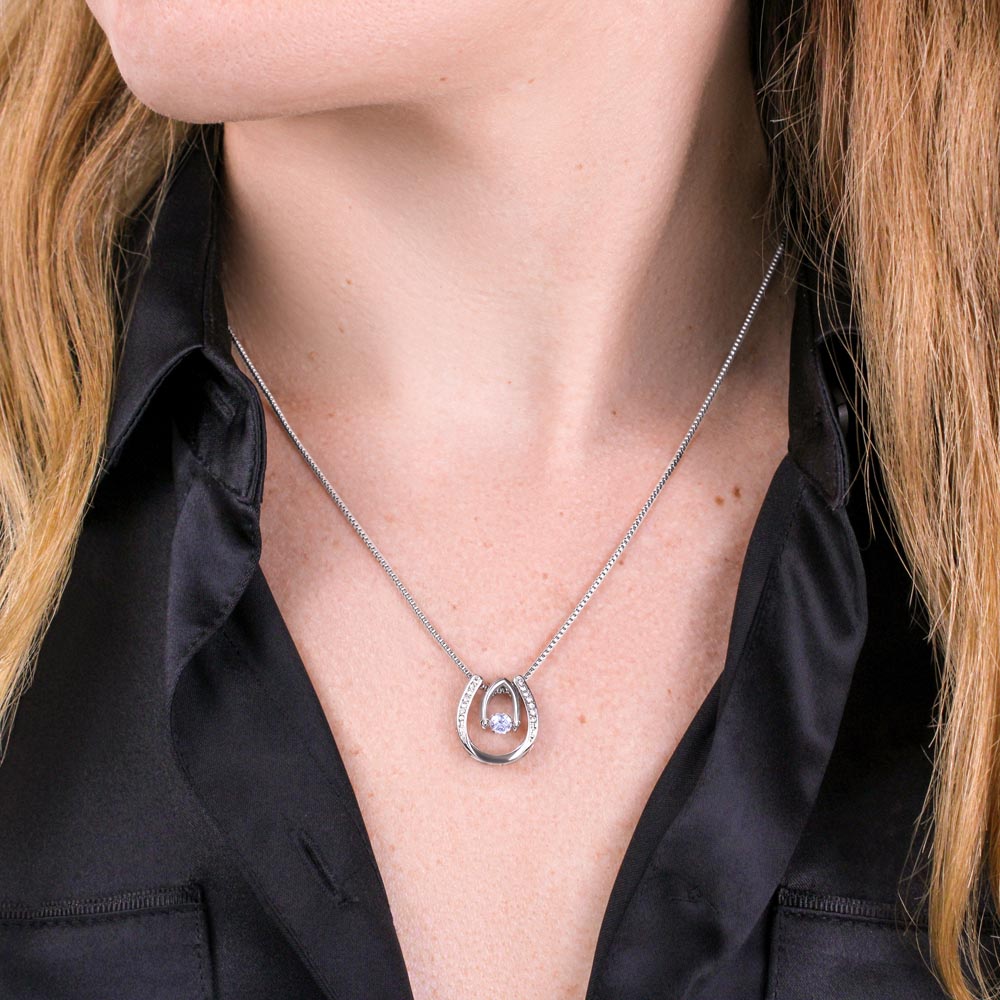 Retirement Gift for Women • Enjoy the Next Chapter • Congratulations • Promotion • You'll be Missed • Be Proud of the Difference You Have Made - Lucky In Love Necklace