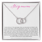 Bonus Mom Gift Necklace, Present for Stepmom for Mother's Day, Christmas, Birthday, Symbolic Ribbon Setting - Perfect Pair Neckace