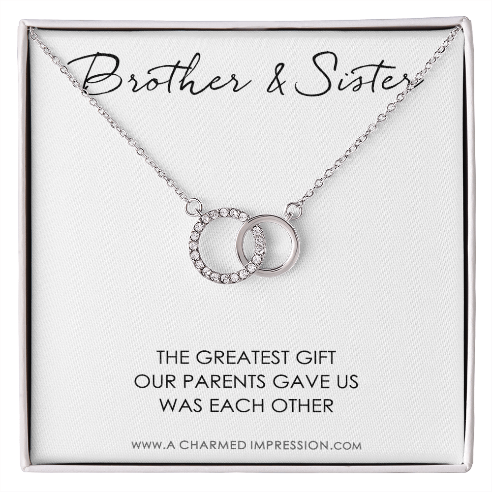 Sister Birthday Gift for Sister gift Ideas Sister Necklace, unique birthday gifts for sister from brother, gift from brother to sister - Perfect Pair Neckace