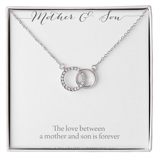 Gifts for Mom Jewelry, Mother and Son Necklace, Boy Mom Gift, Mom Gift from Son, Mother of the Groom, Mother's Day Birthday, Perfect Pair