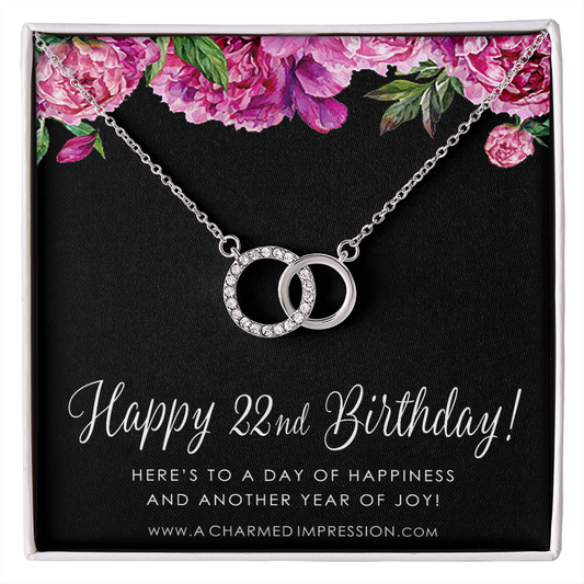 Custom Birthday Card Perfect Pair Neckace