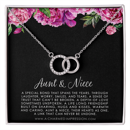 Auntie to Niece Jewelry, Special Niece Necklace, Aunt and Niece Gift, Niece Keepsakes - Perfect Pair Neckace