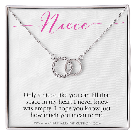 Niece Gift from Aunt, Gift for Niece Necklace, Niece Jewelry, Niece Wedding Gift, Niece Confirmation, Niece Birthday Gift ideas - Perfect Pair Neckace