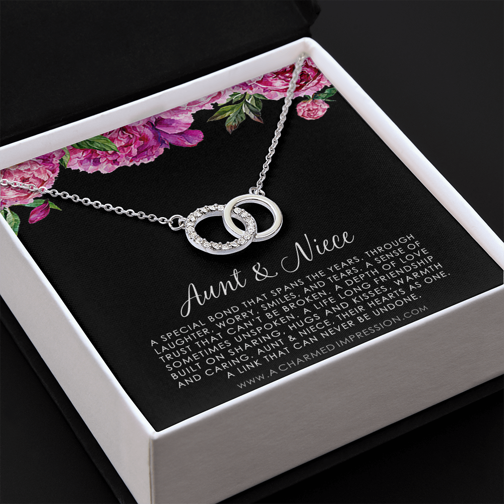 Auntie to Niece Jewelry, Special Niece Necklace, Aunt and Niece Gift, Niece Keepsakes - Perfect Pair Neckace