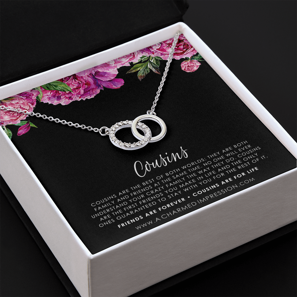 Gift for Cousin Gifts, Cousin Necklace, Cousin Christmas gifts for Cousins gift Idea, Cousin Best Friend Cousin Birthday Gift - Perfect Pair Neckace