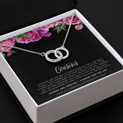 Gift for Cousin Gifts, Cousin Necklace, Cousin Christmas gifts for Cousins gift Idea, Cousin Best Friend Cousin Birthday Gift - Perfect Pair Neckace