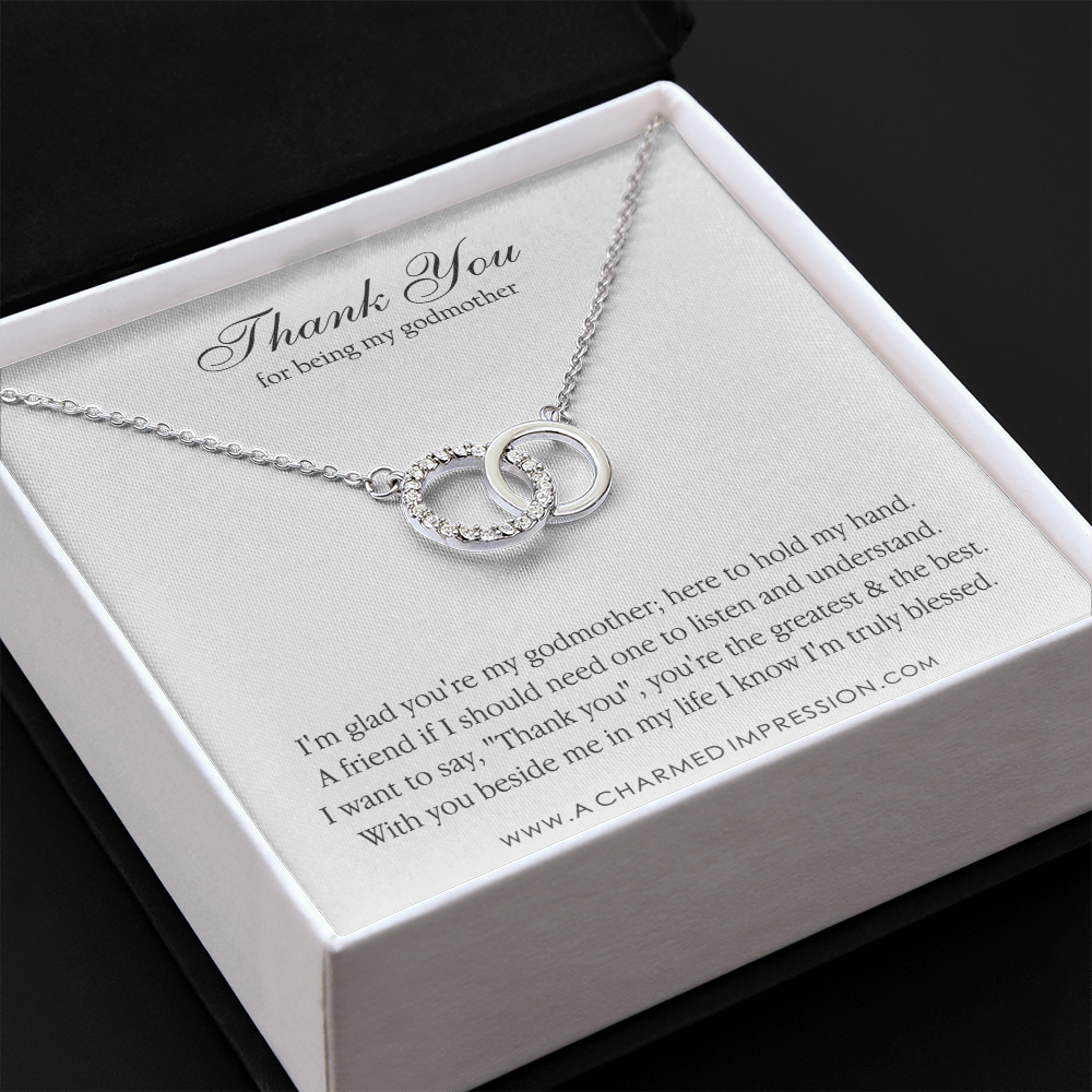 Godmother & Godson Necklace, Gift for Godmother from Godson, Godmother Gift, Jewelry for Godmother - Perfect Pair Neckace