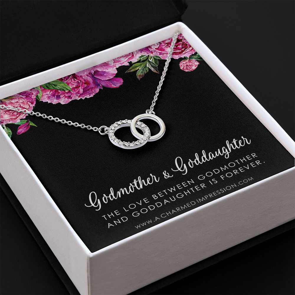 Godmother & Godchild Necklace, Gift for Godmother from Godchild, Godmother Gift, Jewelry for Godmother - Perfect Pair Neckace