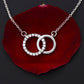 Bonus Mom Gift Necklace, Present for Stepmom for Mother's Day, Christmas, Birthday, Symbolic Ribbon Setting - Perfect Pair Neckace