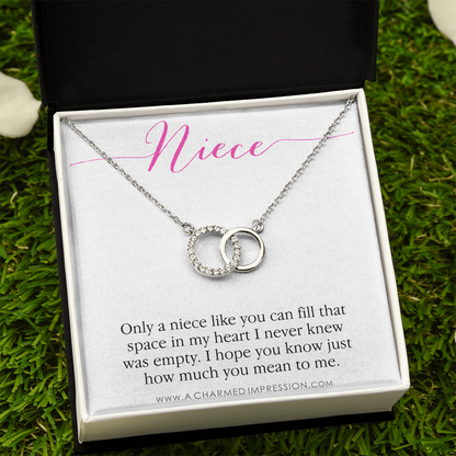 Niece Gift from Aunt, Gift for Niece Necklace, Niece Jewelry, Niece Wedding Gift, Niece Confirmation, Niece Birthday Gift ideas - Perfect Pair Neckace