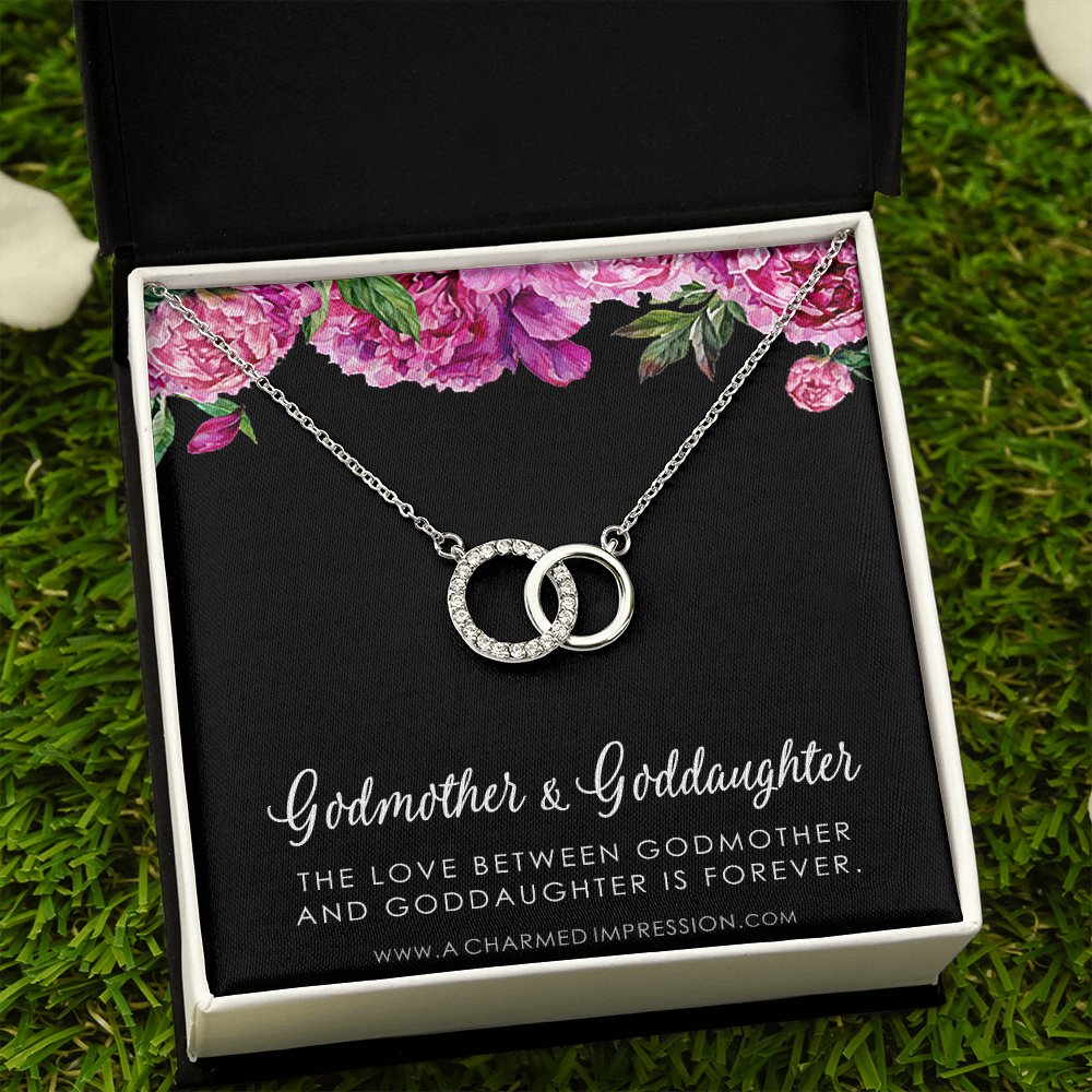 Godmother & Godchild Necklace, Gift for Godmother from Godchild, Godmother Gift, Jewelry for Godmother - Perfect Pair Neckace