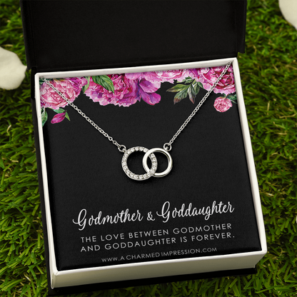 Godmother & Godchild Necklace, Gift for Godmother from Godchild, Godmother Gift, Jewelry for Godmother - Perfect Pair Neckace