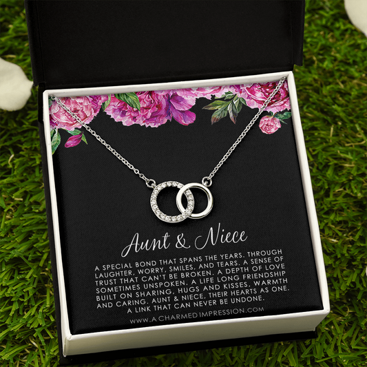 Auntie to Niece Jewelry, Special Niece Necklace, Aunt and Niece Gift, Niece Keepsakes - Perfect Pair Neckace