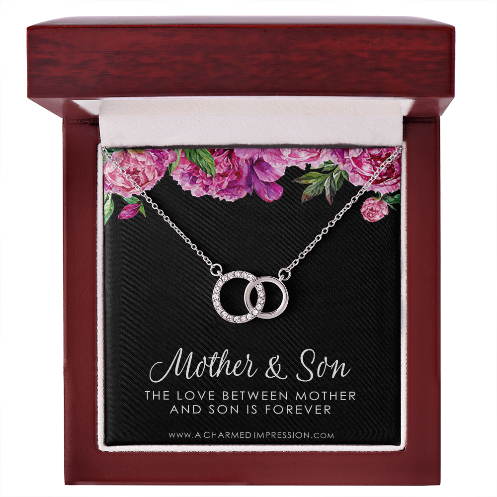 Gifts for Mom Jewelry, Mother and Son Necklace, Boy Mom Gift, Mom Gift from Son, Mother of The Groom, Mother's Day Birthday - Perfect Pair Neckace