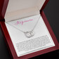 Bonus Mom Gift Necklace, Present for Stepmom for Mother's Day, Christmas, Birthday, Symbolic Ribbon Setting - Perfect Pair Neckace