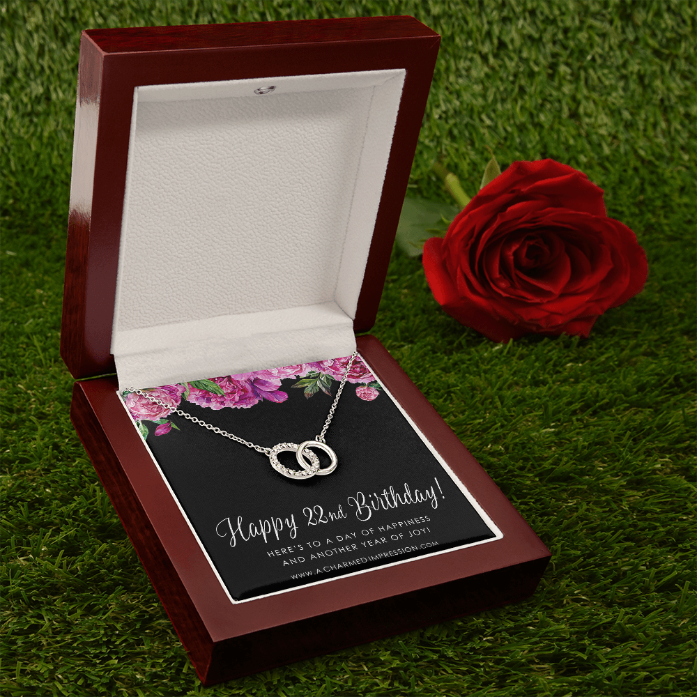 Custom Birthday Card Perfect Pair Neckace