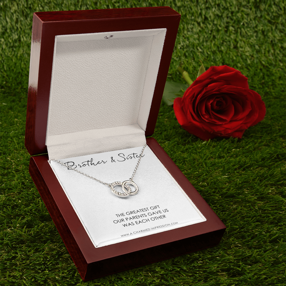 Sister Birthday Gift for Sister gift Ideas Sister Necklace, unique birthday gifts for sister from brother, gift from brother to sister - Perfect Pair Neckace