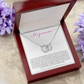 Bonus Mom Gift Necklace, Present for Stepmom for Mother's Day, Christmas, Birthday, Symbolic Ribbon Setting - Perfect Pair Neckace
