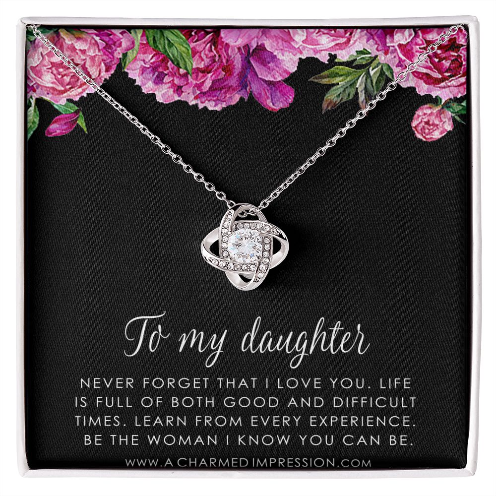 Daughter Gift From Mom Dad, Father & Daughter Gift, Mother Daughter Necklace, Gift for Daughter, Present for Birthday, To My Daughter
