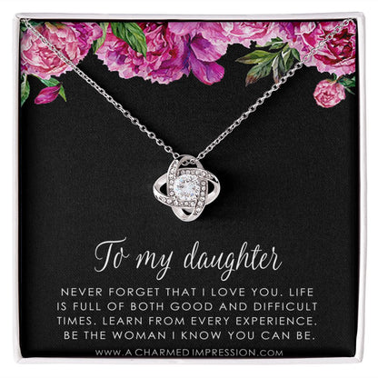 Daughter Gift From Mom Dad, Father & Daughter Gift, Mother Daughter Necklace, Gift for Daughter, Present for Birthday, To My Daughter