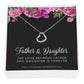 Daughter Gift From Dad, Father & Daughter Gift, Daughter Jewelry, Gift for Daughter, Present for Birthday,  Father's Gift for Daughter - Delicate Heart Necklace