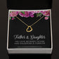Daughter Gift From Dad, Father & Daughter Gift, Daughter Jewelry, Gift for Daughter, Present for Birthday,  Father's Gift for Daughter - Delicate Heart Necklace