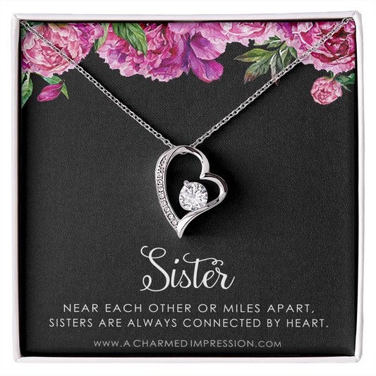 Sister Birthday Gift, Sister Gift Ideas, Sister Necklace, Unique Birthday Gifts for Sister from Sister, Gift from Brother to Sister