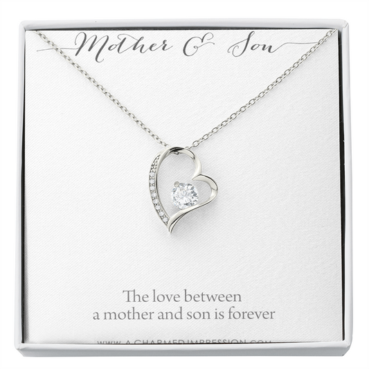 Gifts for Mom Jewelry, Mother and Son Necklace, Boy Mom Gift, Mom Gift from Son, Mother of the Groom, Mother's Day Birthday
