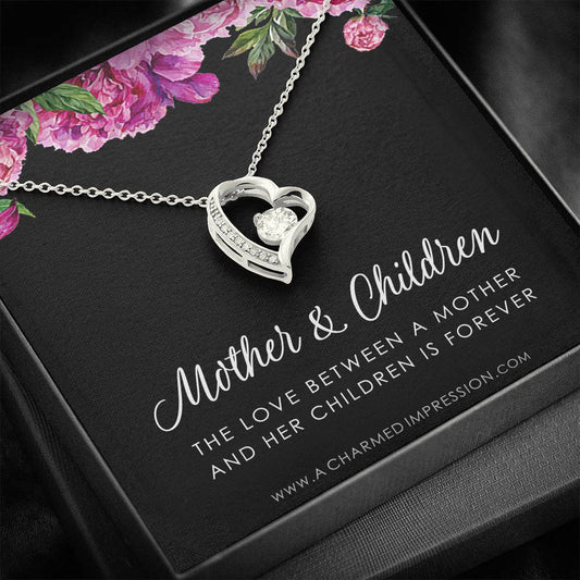 Mother and Children Necklace, Gifts for Mom Jewelry, Family Necklace, Mother Daughter Necklace, Mother's Day Birthday